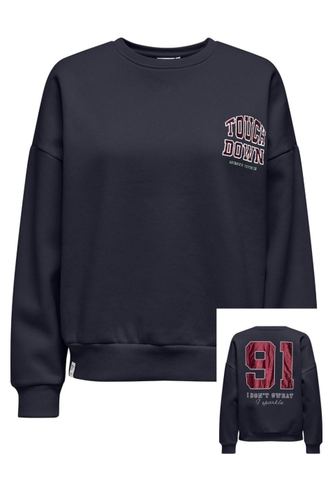 Only onlrillo l/s boxy o-neck cs swt